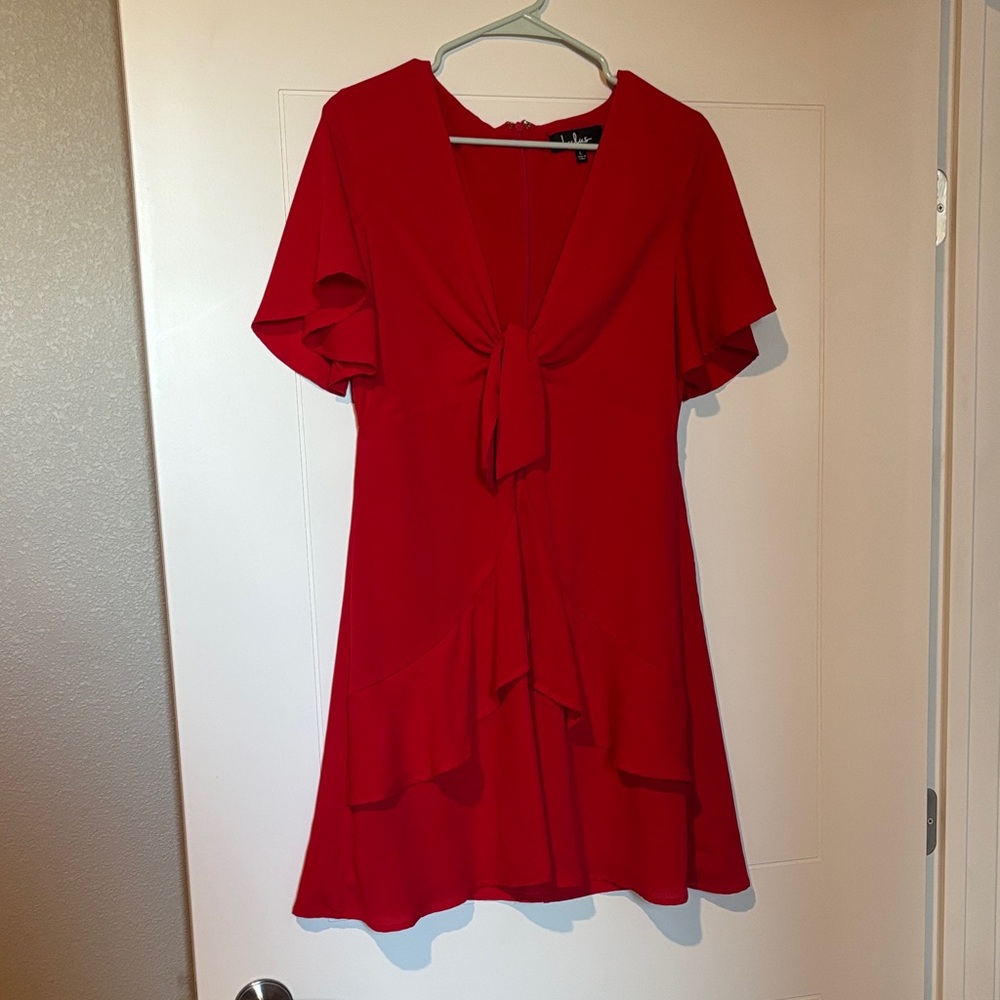 Lulu's Vibrant Red Mini Dress